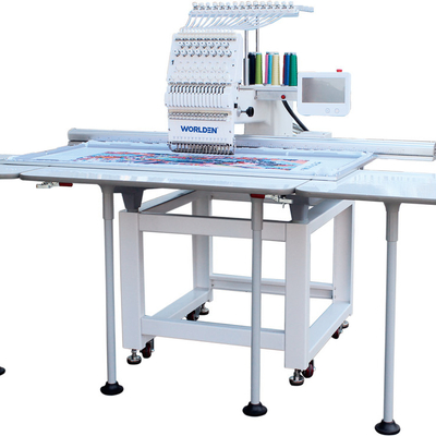 Cabeça QUENTE da VENDA de WD-1501L agulhas da área 15 do bordado da única as grandes automatizaram a máquina de costura lisa do bordado do tampão